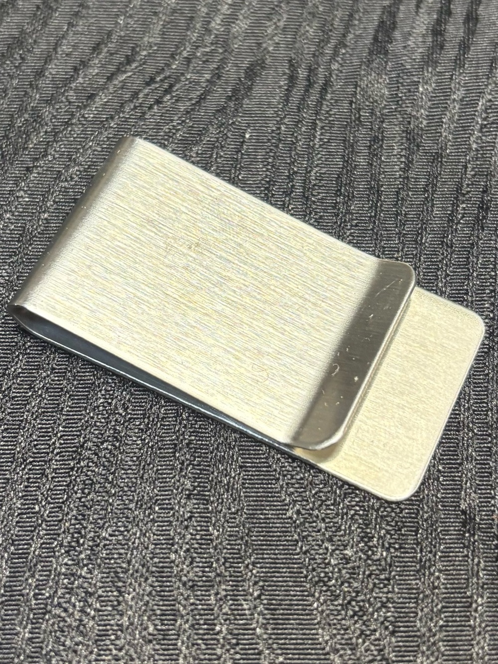 Sleek Brushed Metal Money Clip